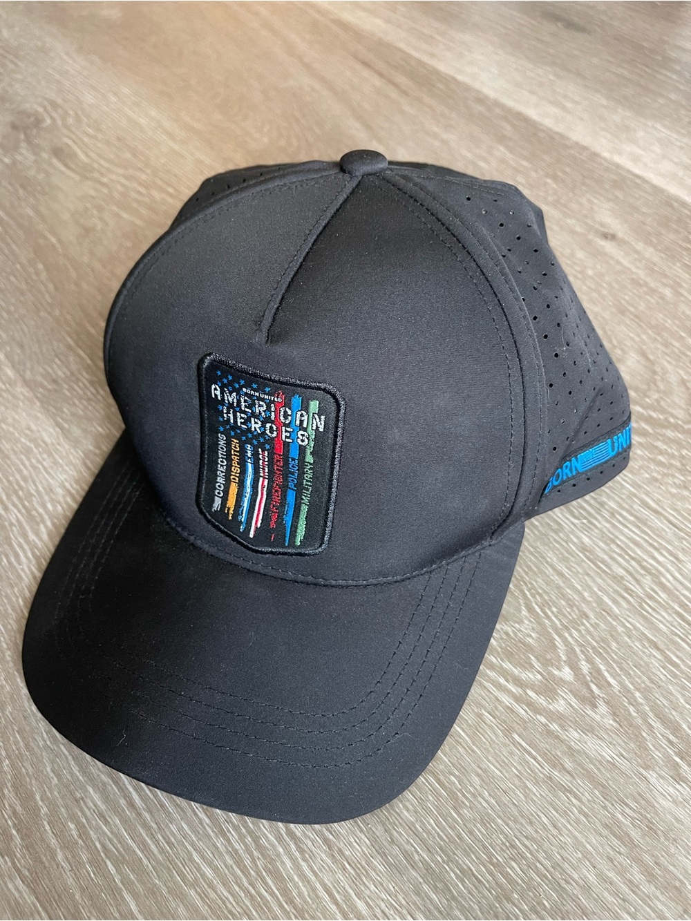Born United- American Heroes Patch Black Performance Hat